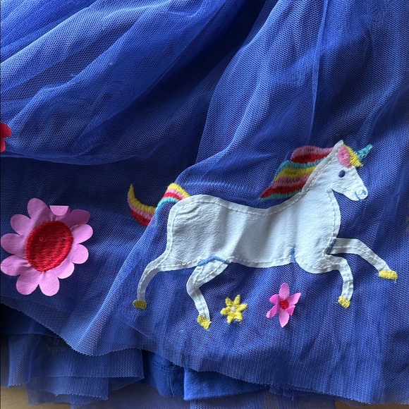 Boden Unicorn Tulle Skirt with Gold Waistband - Picture 3 of 7